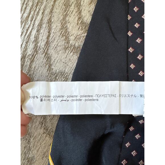 ZARA TRF Chain Print Satin Shirt Dress M Baroque Scarf Blouse 90s Vibes - Picture 3 of 5